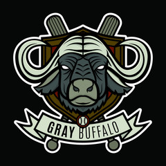 Baseball mascot logo