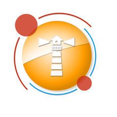 okrągły baner z ikoną  © vempireart