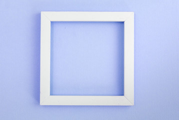 White square frame on a pink pearl design board.