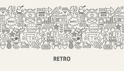 Obraz premium Retro Banner Concept