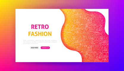 Retro Fashion Landing Page