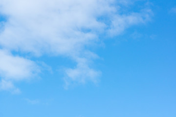 blue sky with light white clouds