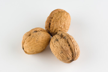walnut isolated on white background