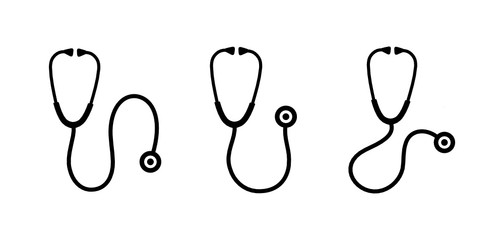 zestaw stetoskopów ikona