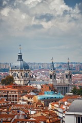 Obraz premium Madrid rooftop view