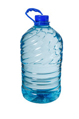 Big bottle of water isolated on a white background, Five liters
