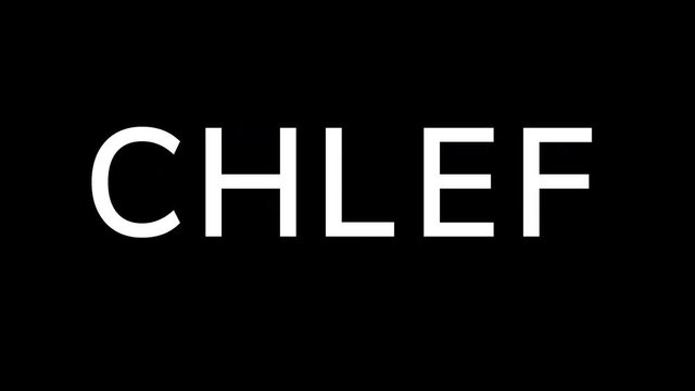 From the Glitch effect arises city CHLEF. Then the TV turns off. Alpha channel Premultiplied - Matted with color black