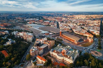 Fotobehang Madrid Atocha station aerial view © rabbit75_fot