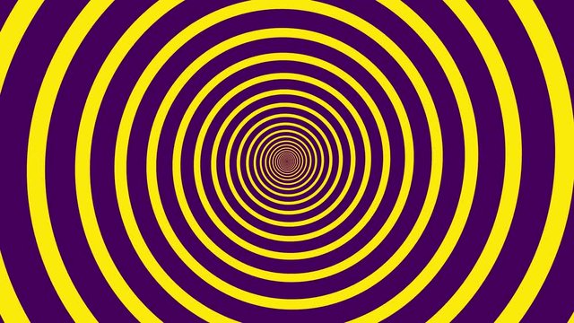 Rotating spiral tunnel purple and yellow, fast endless loop
