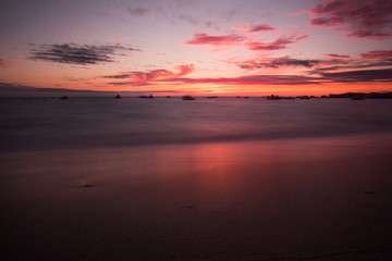 Fototapeta na wymiar sunset Noirmoutiers France