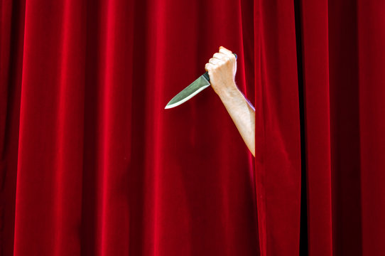 Hand h&auml;lt Messer