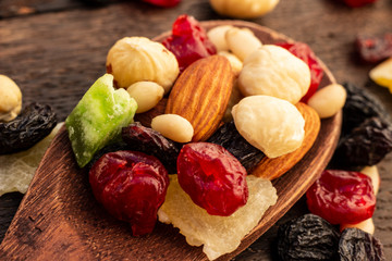 nuts and dried fruits assortment