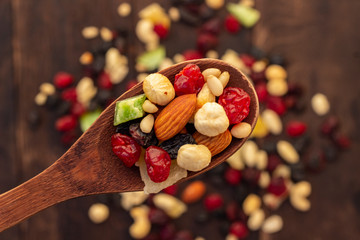 nuts and dried fruits assortment