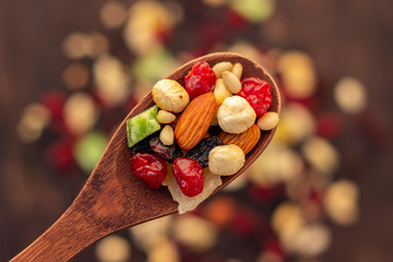 nuts and dried fruits assortment