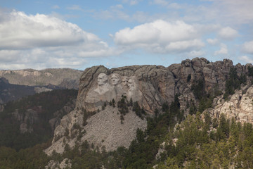 Fototapeta na wymiar Mount Rushmore Aerial View