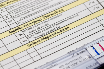 pflegedurchführungsnachweis blatt krankenhaus weitere pflegemaßnahmen