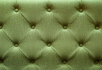 Beautiful retro green sofa couch fabric pattern or textured background furniture for interior design