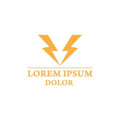 vector illustration double energy icon logo design