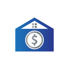 Obraz premium vector illustration home envelope and dollar icon logo design