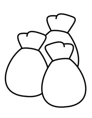 袋1、2、3(線画)