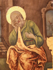 Fresco of Saint Peter in Church of the Holy Sepulchre, Jerusalem