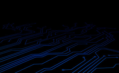 Micro scheme elements design. Abstract technology, IT thematic background.Hi-tech digital technology concept. - 3d render