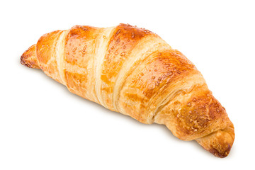 croissant, isolated on white background, clipping path, full depth of field