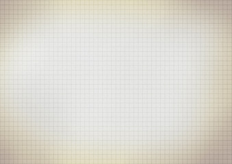 Blank millimeter old yellow gold paper grid sheet background or textured.