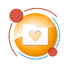 okrągły baner z ikoną © vempireart