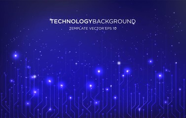 digital technology background template background with modern hi tech concept and space electricity circuit style, vector eps 10
