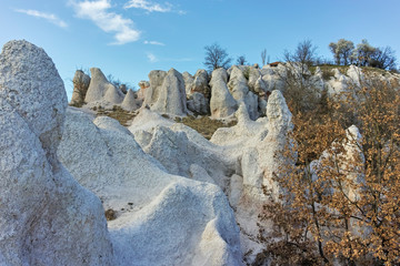 Fototapeta na wymiar Rock Formation Stone Wedding near town of Kardzhali, Bulgaria