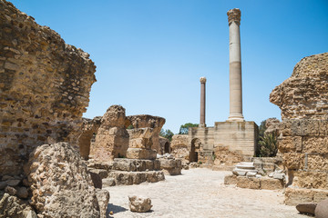 Ruins of the Baths of Antoninus. Carthage, Tunisia.