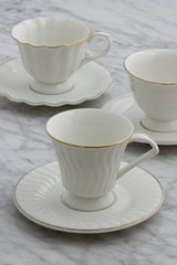 Obraz na płótnie Canvas lovely set of tea cups