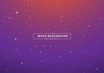 Space background template design with abstract starlight, vector eps 10
