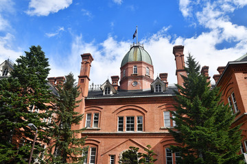 Fototapeta na wymiar 赤煉瓦の旧北海道庁舎
