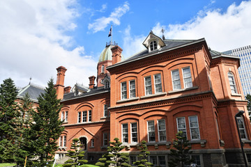 赤煉瓦の旧北海道庁舎