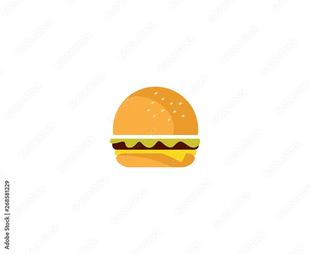 Wall mural burger logo