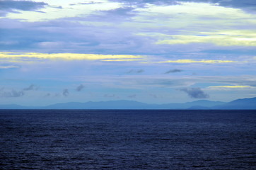 Landscape view of Coiba Island near Panama.