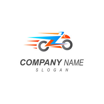 motorcycle logo with electric power,  future motorcycle icon + maximum speed logo