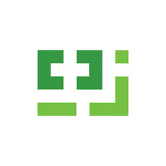 square geometric plus medical line logo vector