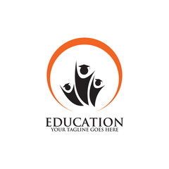 Education logo design vector template
