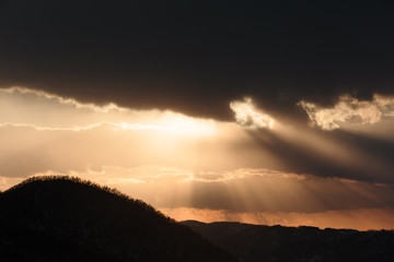 日本・北海道洞爺湖、冬の風景