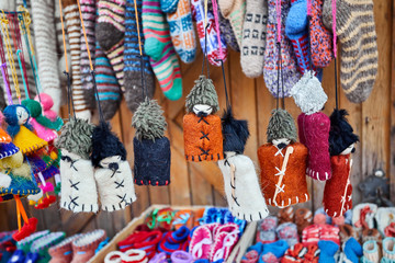 Georgian puppets at the market