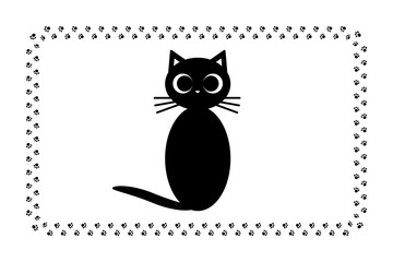 背景素材,猫の足跡,肉球,こ猫,動物,かわいい,イラスト,動物病院,ペットショップ,宣伝広告,チラシ