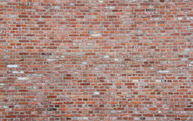 Brickwall made of reused bricks