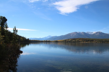 Tranquil Waters Of Pyramid Lake, Jasper National Park, Alberta