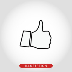 like icon vector. Thumbs up icon. social media icon. Like and dislike icon. Thumbs up and thumbs down eps10