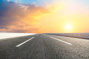 Empty road and sky nature landscape