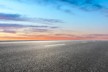 Empty road and sky nature landscape