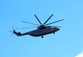 Naklejka na ściany i meble Helicopter of the Russian Air Force